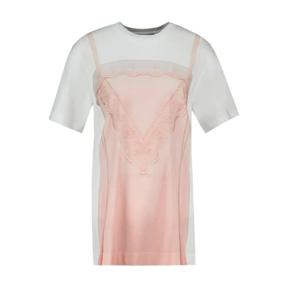Abito a sottoveste T-shirt Trompe L'oeil