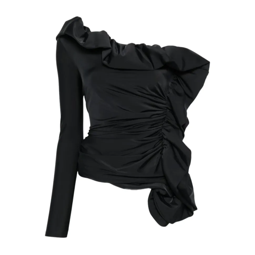 009 Abito Corto Lycra Monosp Voilant