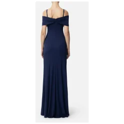Abito da Sera Blu con Stile Corsetto