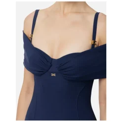Abito da Sera Blu con Stile Corsetto