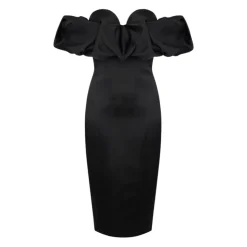 Abito in duchesse con scollo 3D