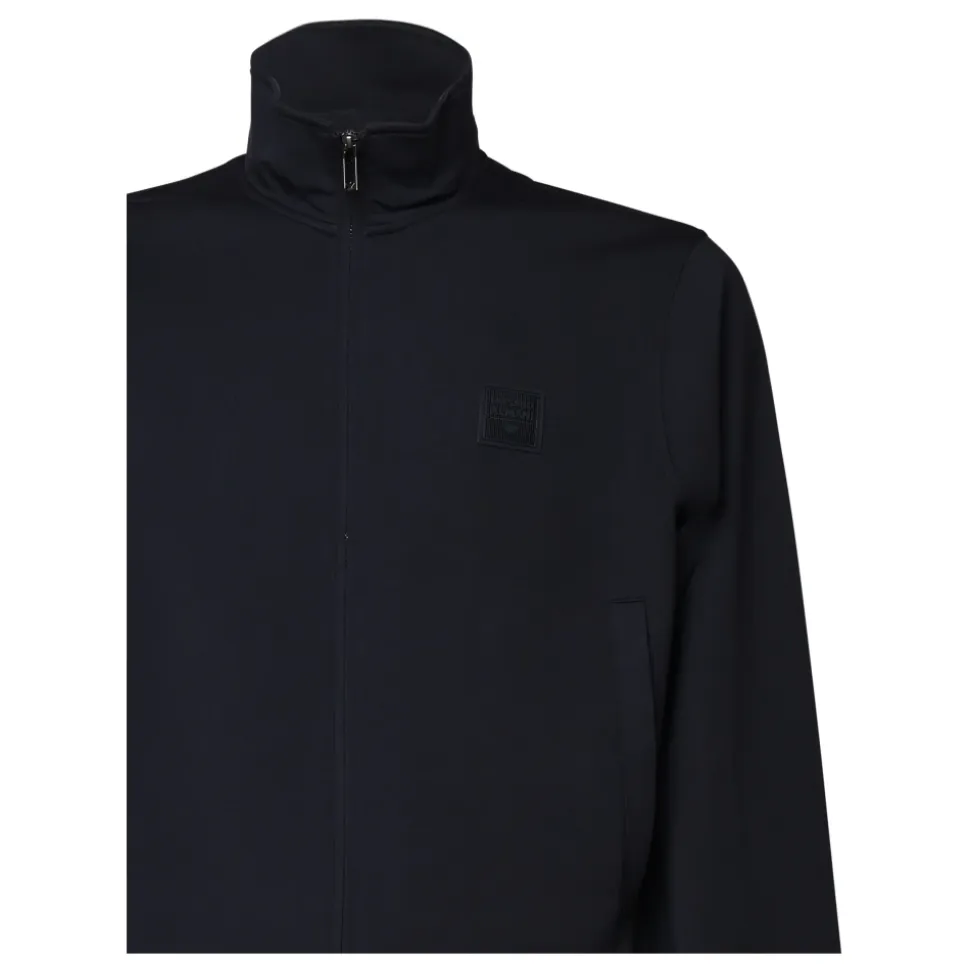 Abito in Jersey Blu Navy