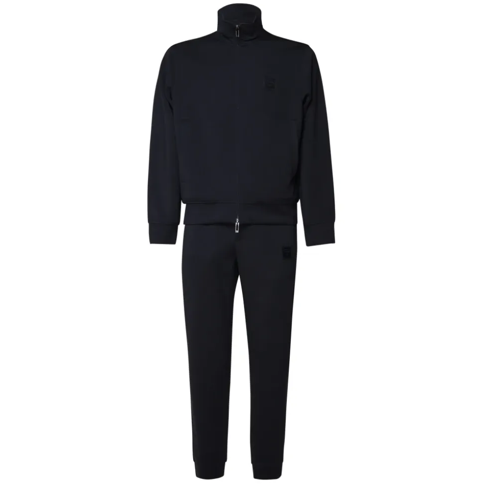 Abito in Jersey Blu Navy