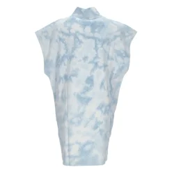 Abito in Jersey con Tintura a Nodo Blu