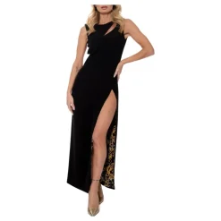 Abito Lungo Nero Stile Elegante