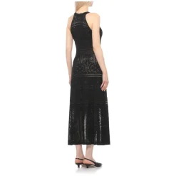 Abito Midi con Scollo all'Americana all'Uncinetto