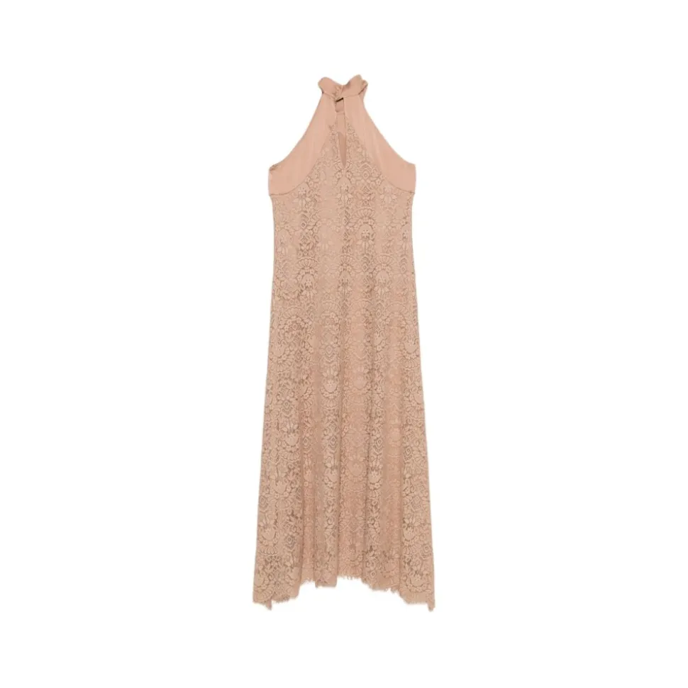 Abito midi in pizzo floreale