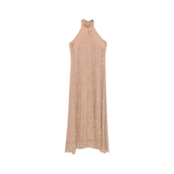 Abito midi in pizzo floreale