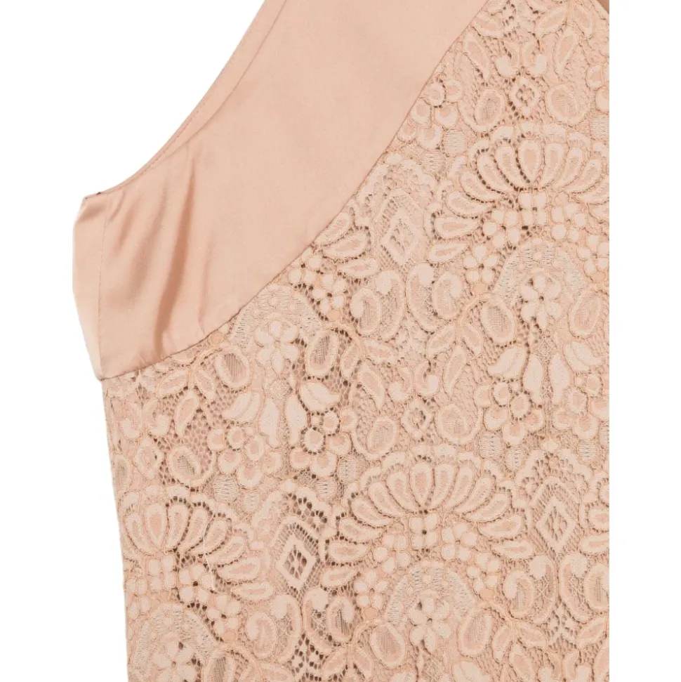 Abito midi in pizzo floreale