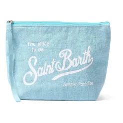 Aline Linen Clutch Bag