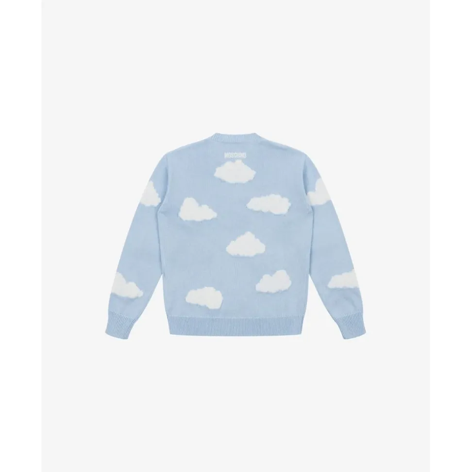 Archive Clouds jacquard cotton pullover