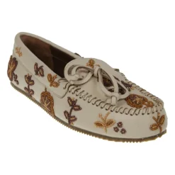 Arianna Flower Bead Embroidery Loafers