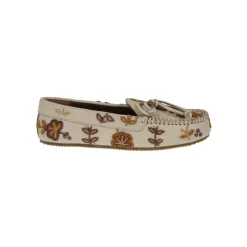 Arianna Flower Bead Embroidery Loafers