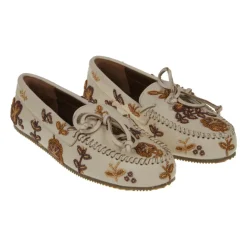 Arianna Flower Bead Embroidery Loafers
