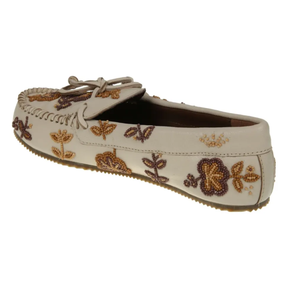 Arianna Flower Bead Embroidery Loafers
