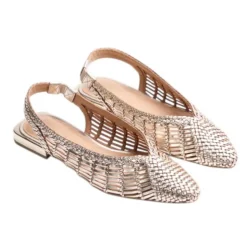 Ballerina Intrecciata con Punta Aperta