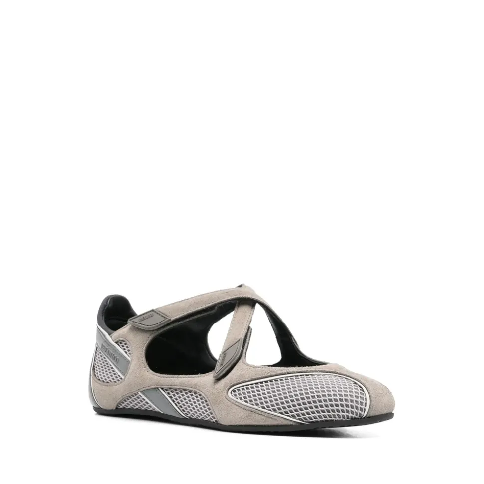 Ballerine Grigio Cenere con Pannelli in Mesh