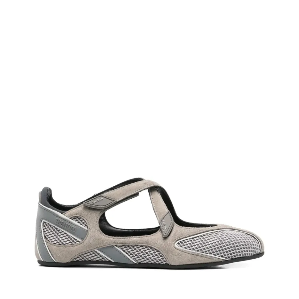 Ballerine Grigio Cenere con Pannelli in Mesh