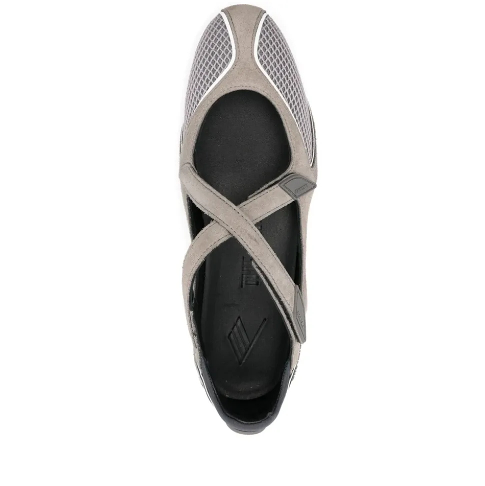 Ballerine Grigio Cenere con Pannelli in Mesh