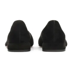 Ballerine in camoscio con tacchi piatti