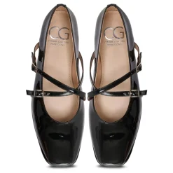 Ballerine in Pelle Albina - Nero