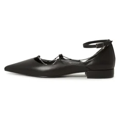 Ballerine in Pelle Clara - Nere