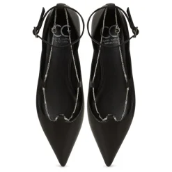 Ballerine in Pelle Clara - Nere
