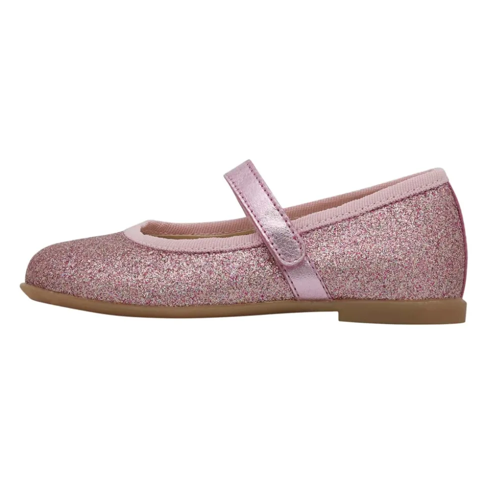 Ballerine in pelle con glitter ELANA