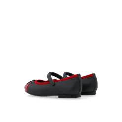 Ballerine in pelle con logo