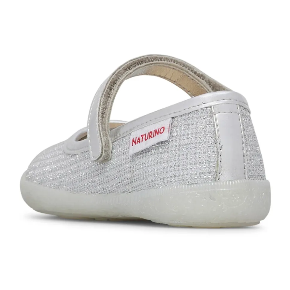 Ballerine in pelle e tessuto laminato PAVIA