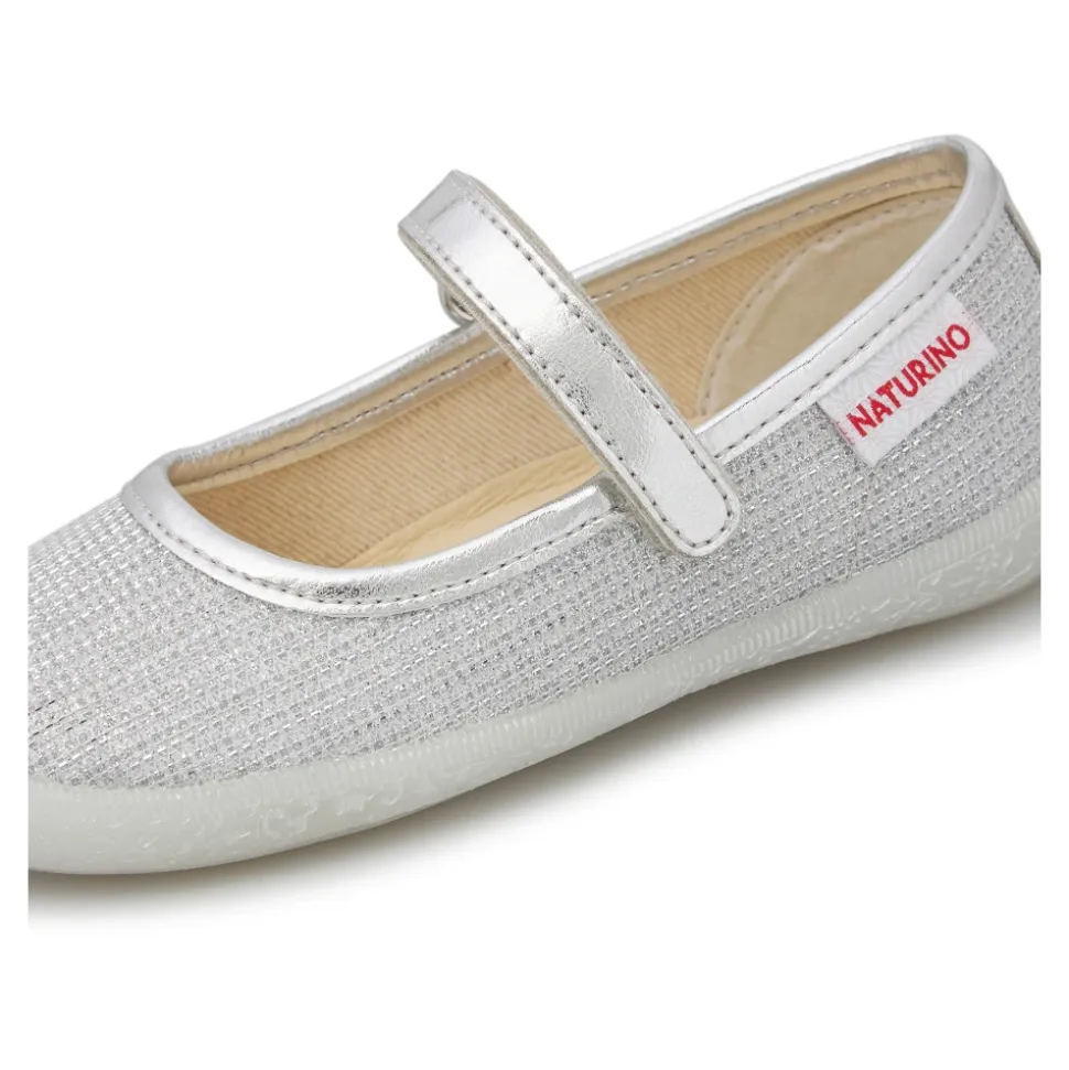 Ballerine in pelle e tessuto laminato PAVIA
