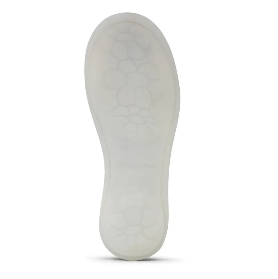 Ballerine in pelle e tessuto laminato PAVIA