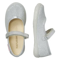 Ballerine in pelle e tessuto laminato PAVIA