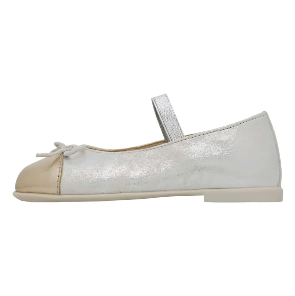 Ballerine in pelle laminata CROISE' TIP