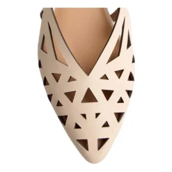 Ballerine in pelle traforata