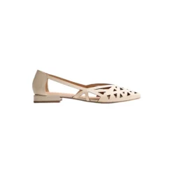 Ballerine in pelle traforata