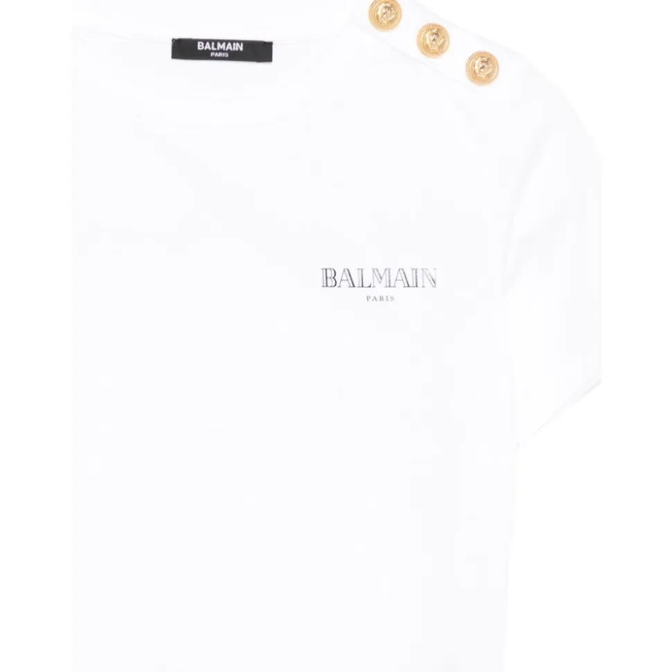 Balmain T-shirts e Polo Bianco