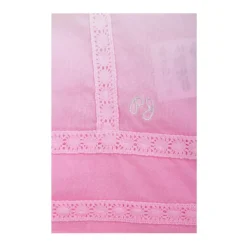 Bambini Camicia Cina, Manica Corta, Bianco/Rosa