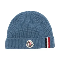 Bambini Cappello Lana Blu Logo