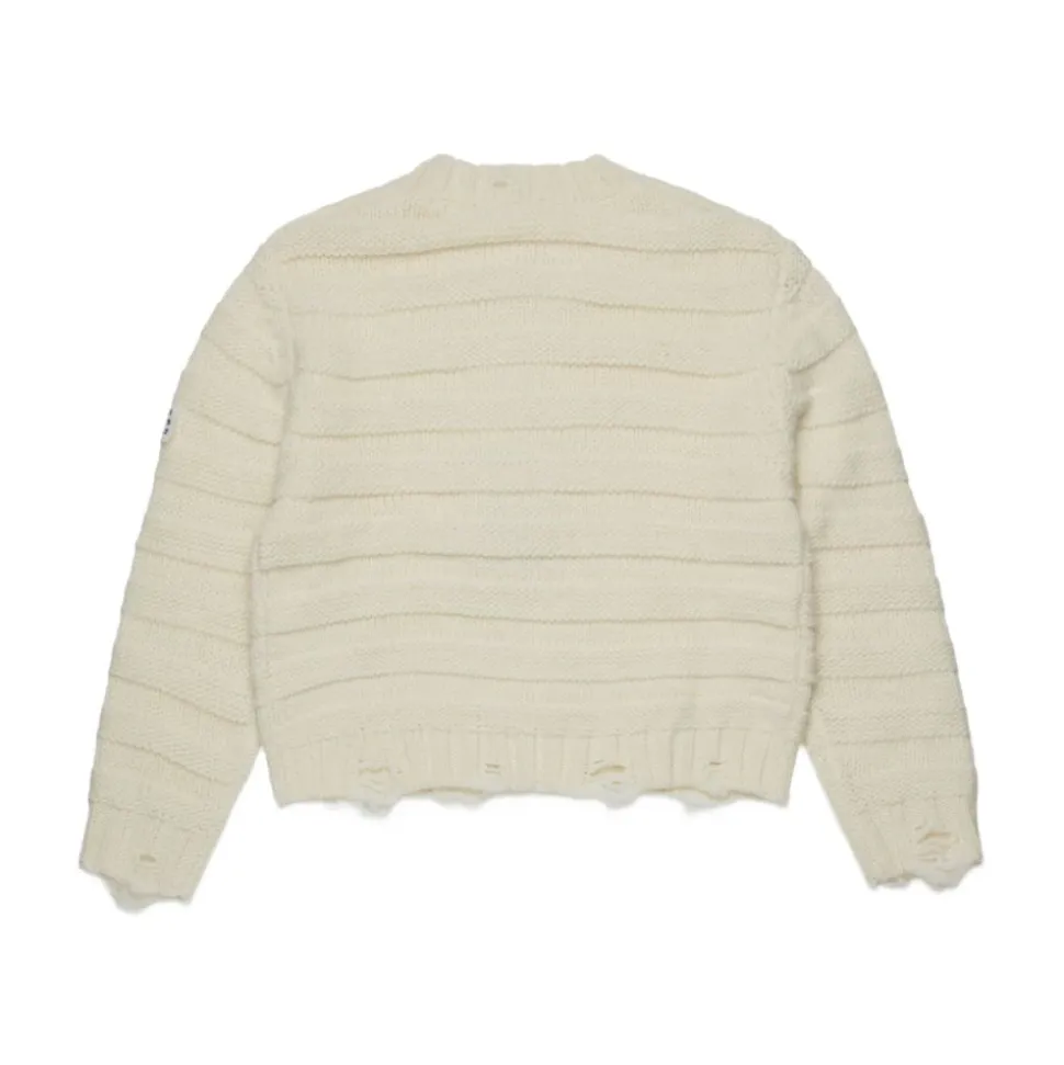 Bambini Maglione con Logo Beige