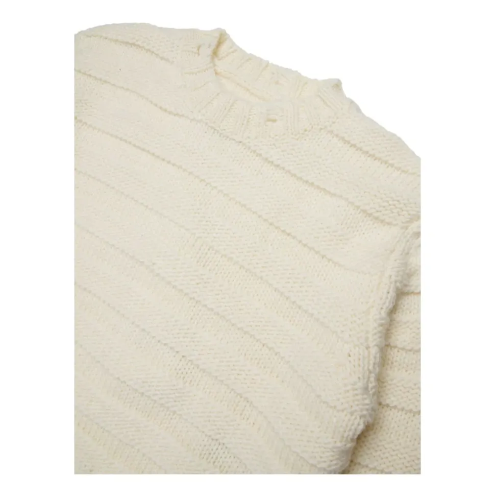 Bambini Maglione con Logo Beige