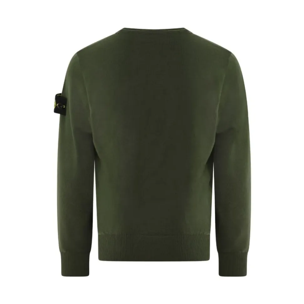 Bambini Maglione con Logo Verde