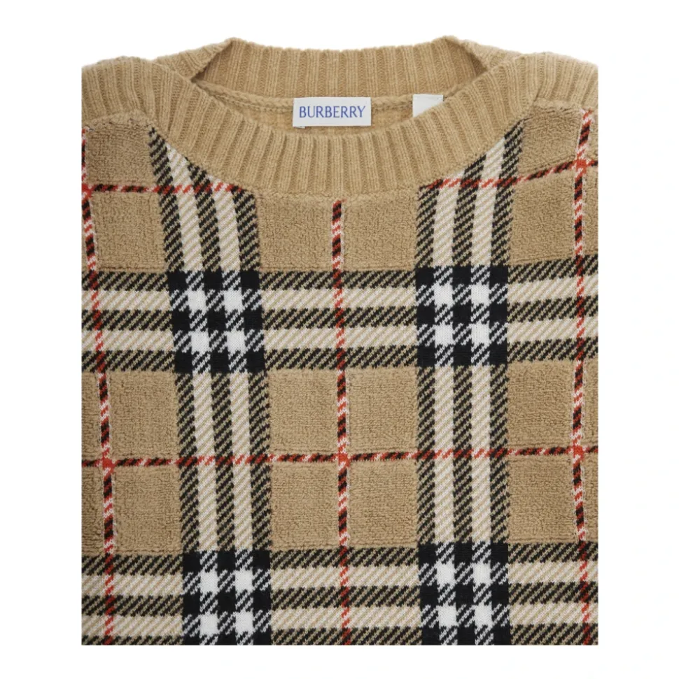 Bambini Maglioni Beige Patrick Check