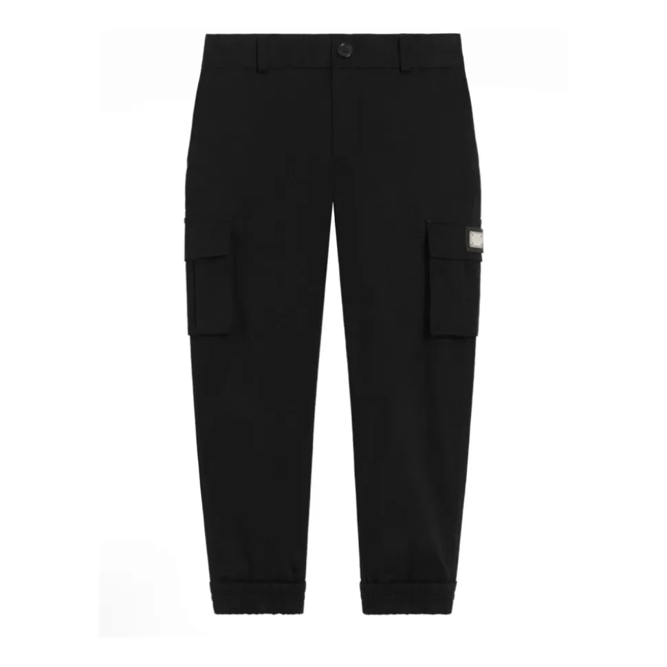 Bambini Pantaloni Neri Eleganti