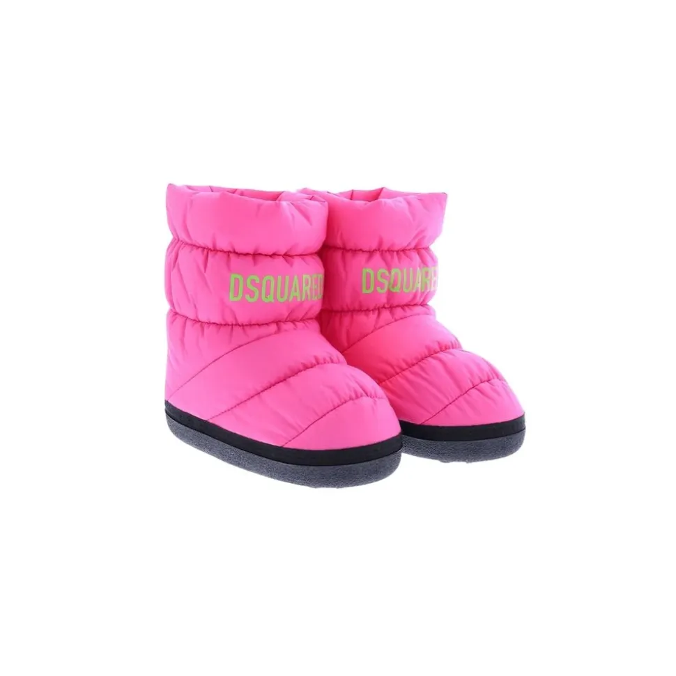 Bassi Logo Stampa Stivali Neve Bambini