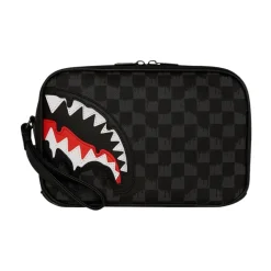Beauty Case Pochette in Ecopelle Shark
