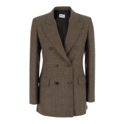 Blazer Doppiopetto a Quadri