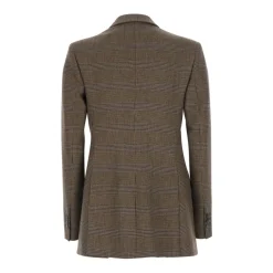 Blazer Doppiopetto a Quadri