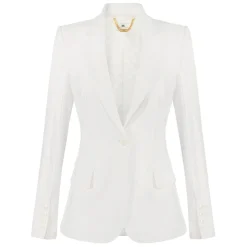 Blazer in double stretch crepe