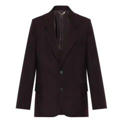 Blazer in Lana con Doppio Spacco